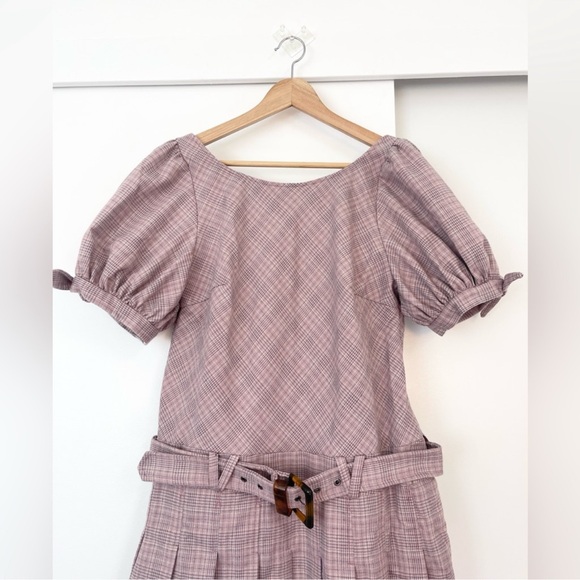 FREE PEOPLE SEVI PLEATED MINI DRESS SIZE S MSRP $168.00 NWOT - Picture 8 of 12